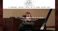 Desktop Screenshot of barharbormusicfestival.org